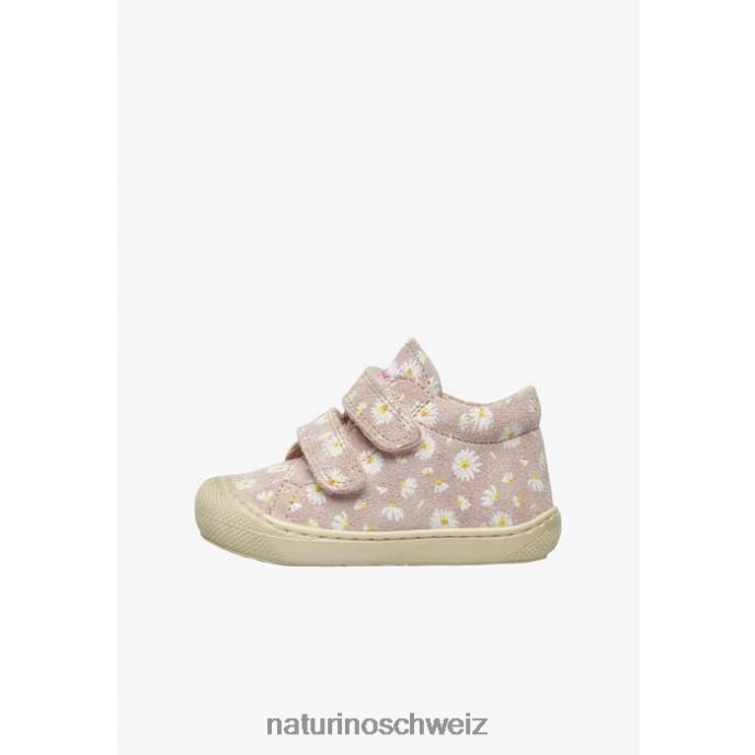 Naturino Kokon vl Wildleder-Laufschuhe mit Gänseblümchen-Print Kinder Rosa 66HJ102