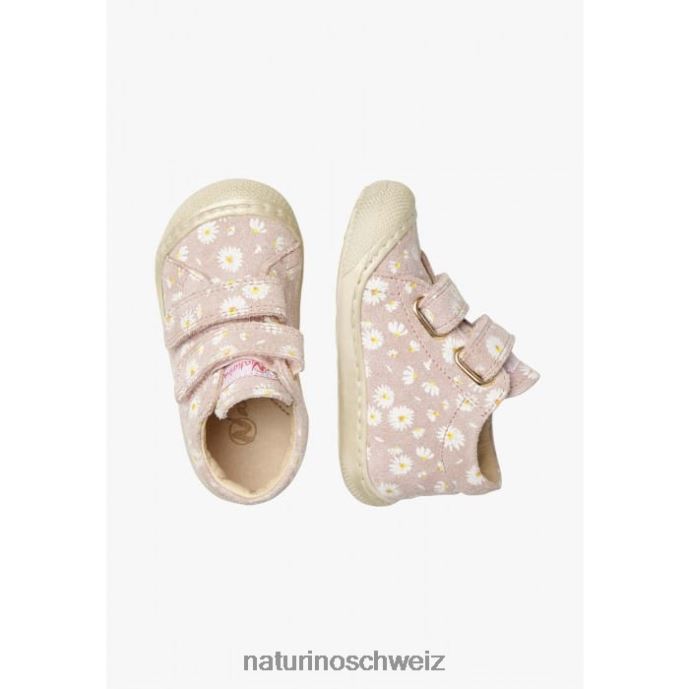 Naturino Kokon vl Wildleder-Laufschuhe mit Gänseblümchen-Print Kinder Rosa 66HJ102