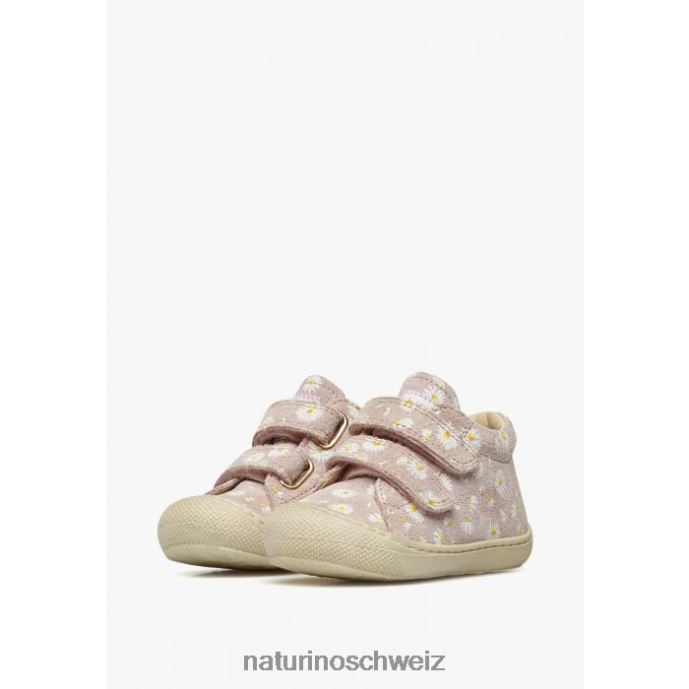 Naturino Kokon vl Wildleder-Laufschuhe mit Gänseblümchen-Print Kinder Rosa 66HJ102