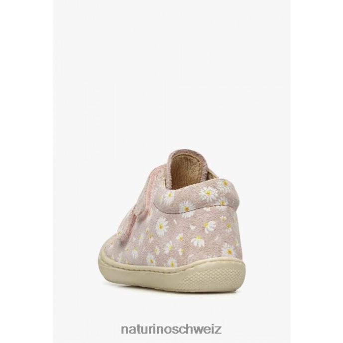 Naturino Kokon vl Wildleder-Laufschuhe mit Gänseblümchen-Print Kinder Rosa 66HJ102