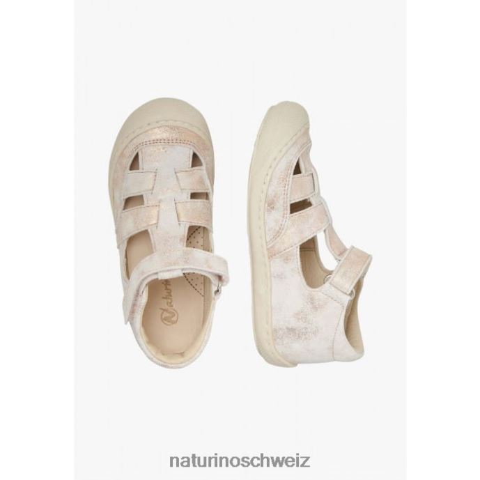 Naturino Bündel Wildleder-Sandalen für den ersten Schritt Kinder Rosa 66HJ574