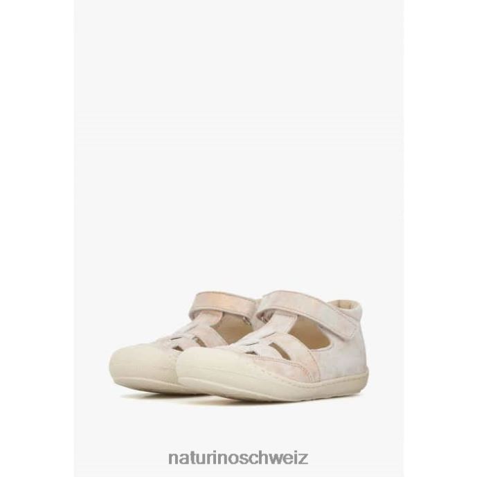 Naturino Bündel Wildleder-Sandalen für den ersten Schritt Kinder Rosa 66HJ574