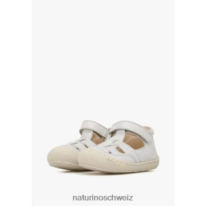 Naturino Bündel Wildleder-Sandalen für den ersten Schritt Kinder Silber 66HJ575