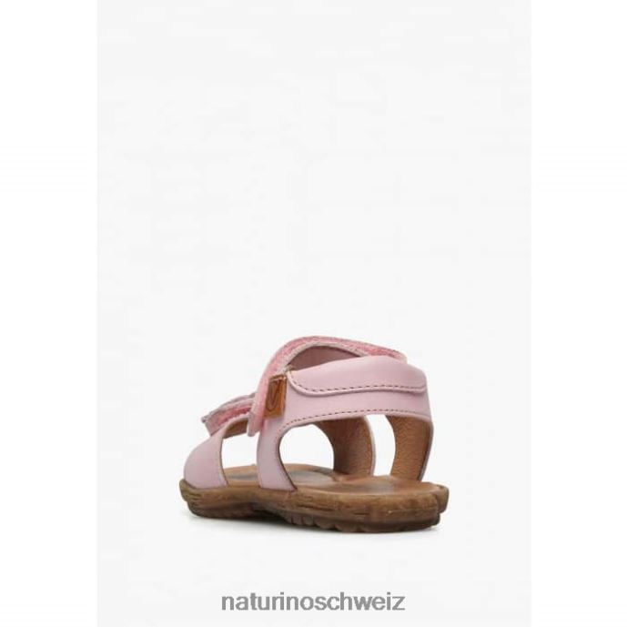Naturino Begonie Sandalen aus Nappaleder mit applizierten Blumen Kinder Rosa 66HJ229