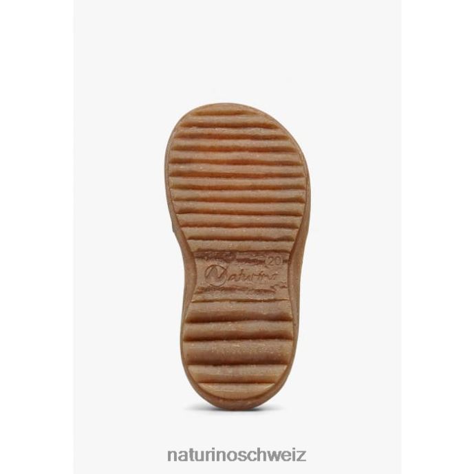 Naturino Begonie Sandalen aus Nappaleder mit applizierten Blumen Kinder grün-rosa 66HJ248