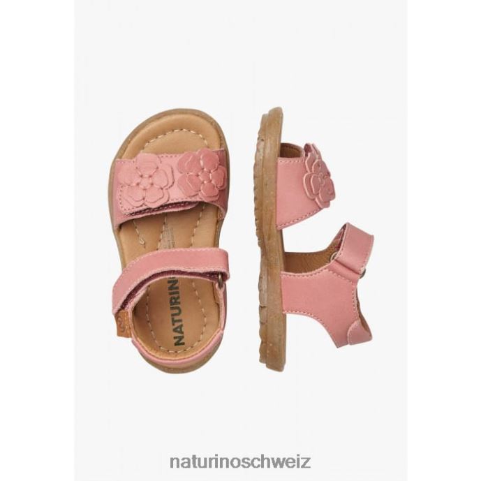 Naturino Begonie Sandalen aus Nappaleder mit applizierten Blumen Kinder leuchtend rosa 66HJ231