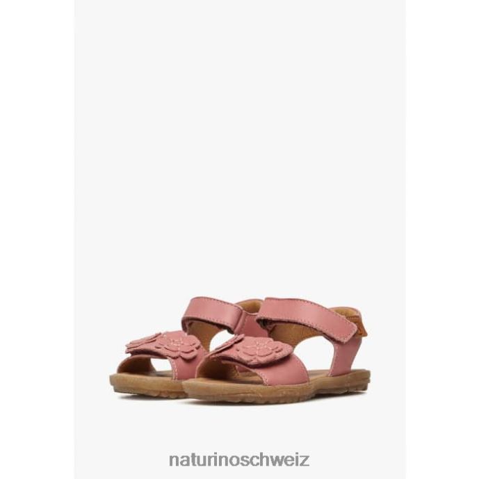 Naturino Begonie Sandalen aus Nappaleder mit applizierten Blumen Kinder leuchtend rosa 66HJ231
