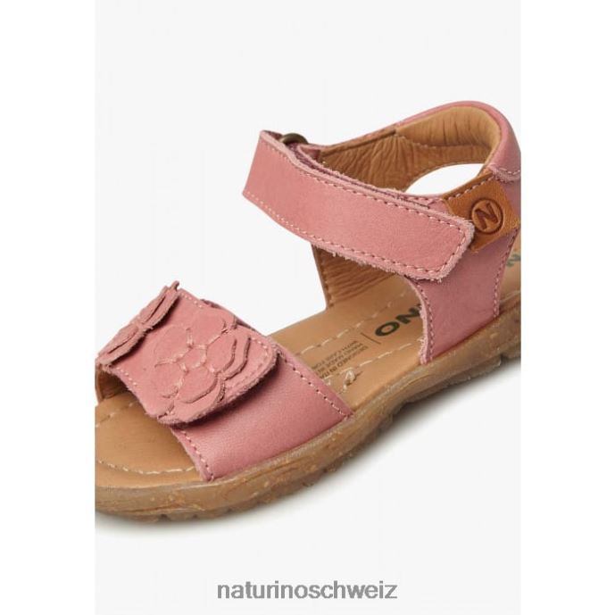 Naturino Begonie Sandalen aus Nappaleder mit applizierten Blumen Kinder leuchtend rosa 66HJ231