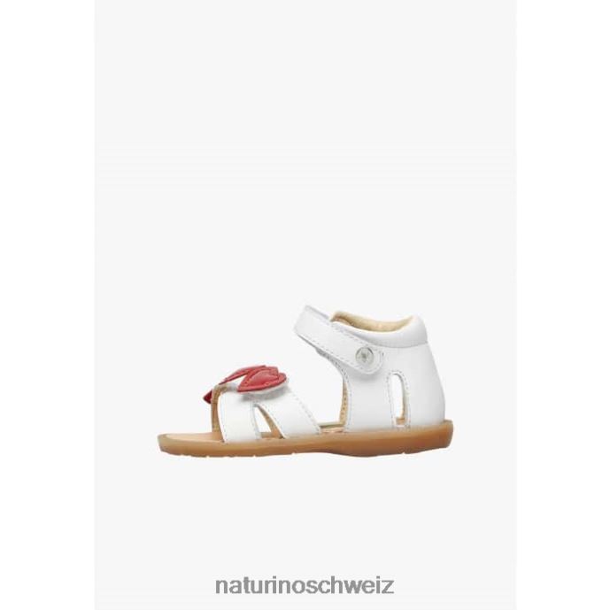 Naturino Biene Ledersandalen Kinder weiß Rot 66HJ240