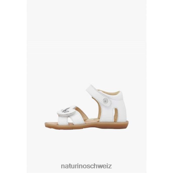 Naturino Crisytel Sandalen aus Nappaleder Kinder Weiss 66HJ254