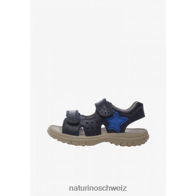 Naturino Dock Ledersandalen mit Klettverschluss Kinder Blau 66HJ541