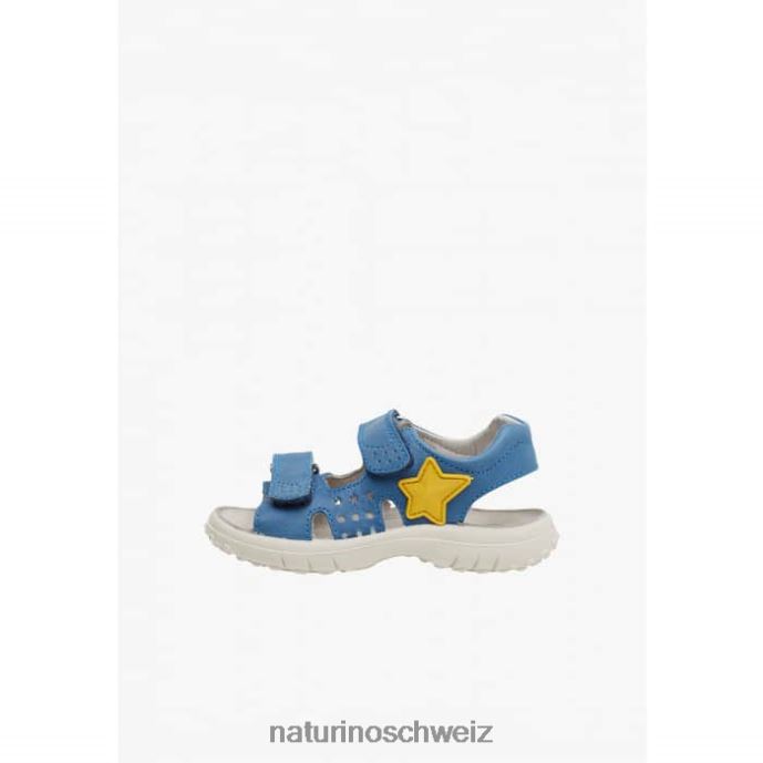 Naturino Dock Ledersandalen mit Klettverschluss Kinder hellblau 66HJ542