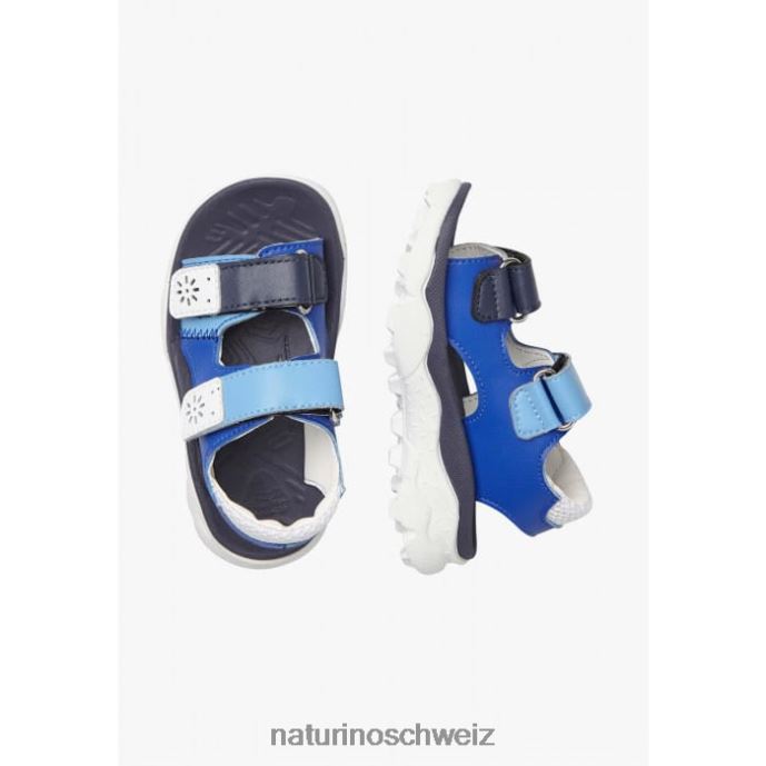 Naturino Gaho Junior Aktive Sandalen aus Kunstleder Kinder marine-weiß 66HJ28