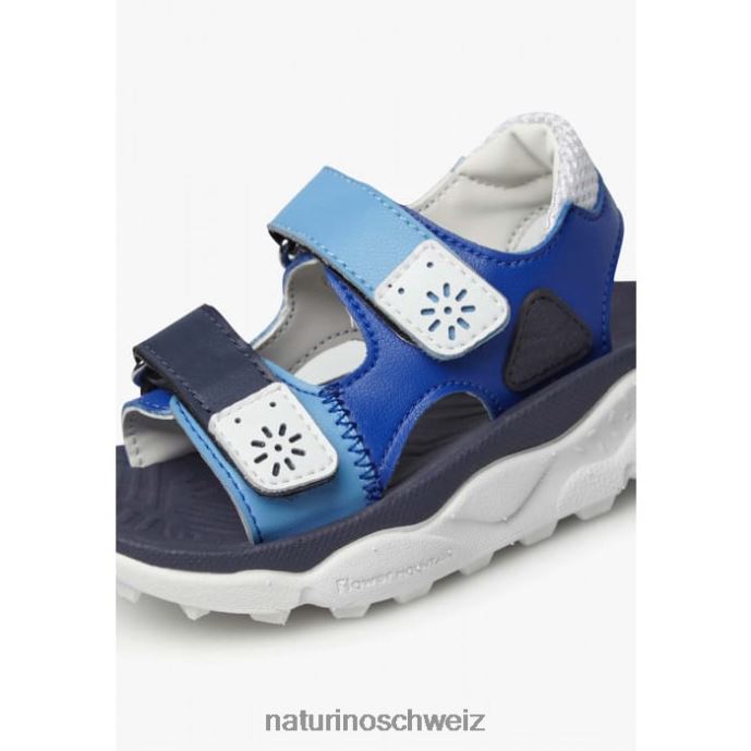 Naturino Gaho Junior Aktive Sandalen aus Kunstleder Kinder marine-weiß 66HJ28