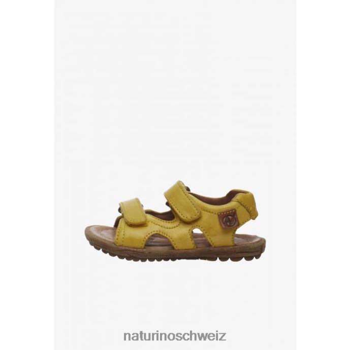 Naturino Himmel Sandalen aus Nappaleder Kinder Gelb 66HJ354