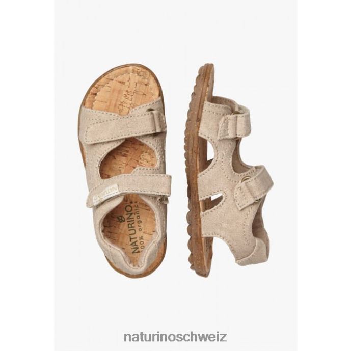 Naturino Himmel organisch Sandalen aus Bio-Stoff Kinder Beige 66HJ18