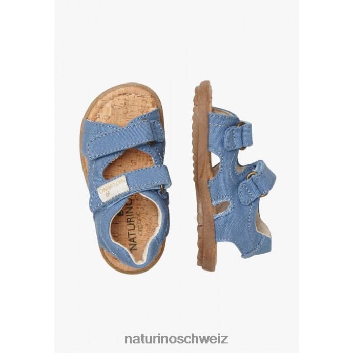 Naturino Himmel organisch Sandalen aus Bio-Stoff Kinder Indigo 66HJ19