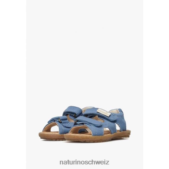 Naturino Himmel organisch Sandalen aus Bio-Stoff Kinder Indigo 66HJ19