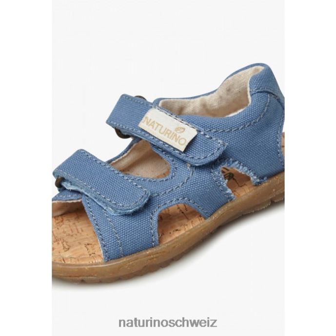 Naturino Himmel organisch Sandalen aus Bio-Stoff Kinder Indigo 66HJ19
