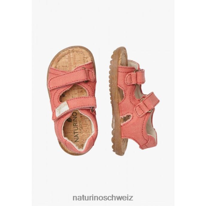 Naturino Himmel organisch Sandalen aus Bio-Stoff Kinder leuchtend rosa 66HJ20