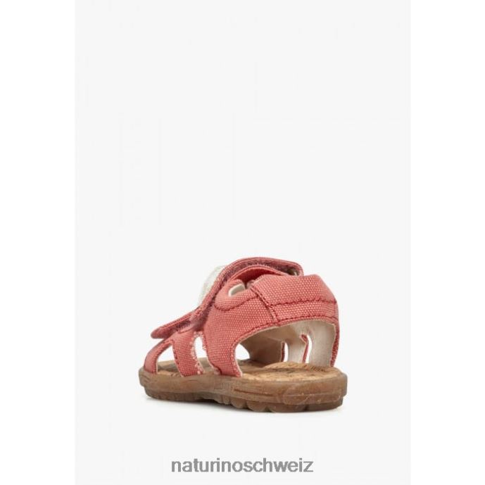Naturino Himmel organisch Sandalen aus Bio-Stoff Kinder leuchtend rosa 66HJ20