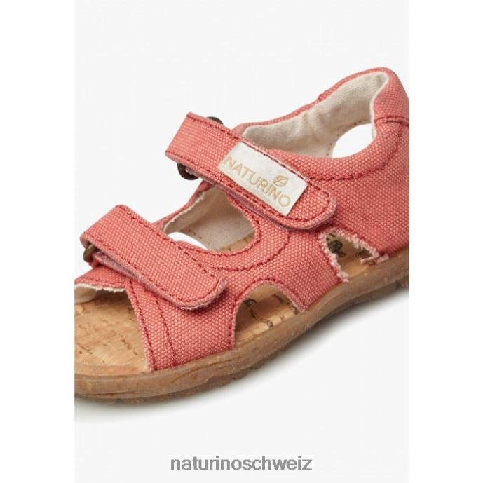 Naturino Himmel organisch Sandalen aus Bio-Stoff Kinder leuchtend rosa 66HJ20