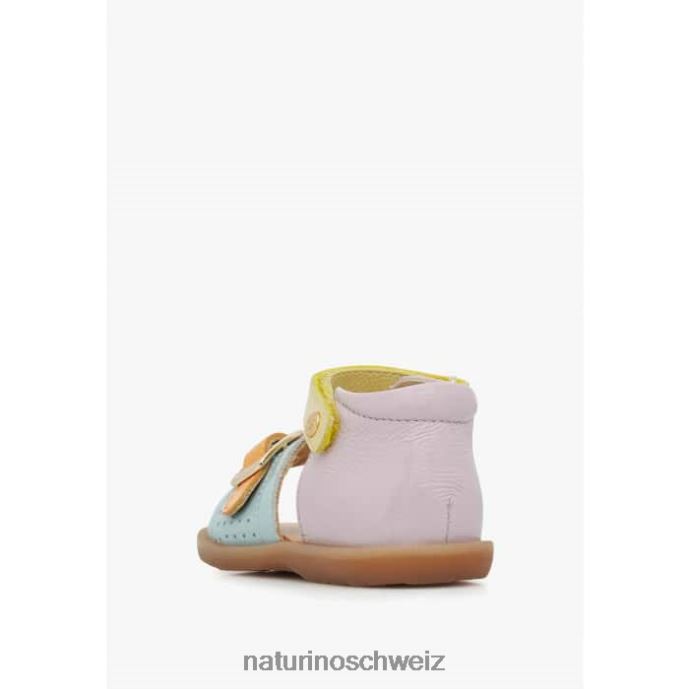 Naturino Jead Sandalen aus Lackleder Kinder lila-gelb-orange 66HJ238
