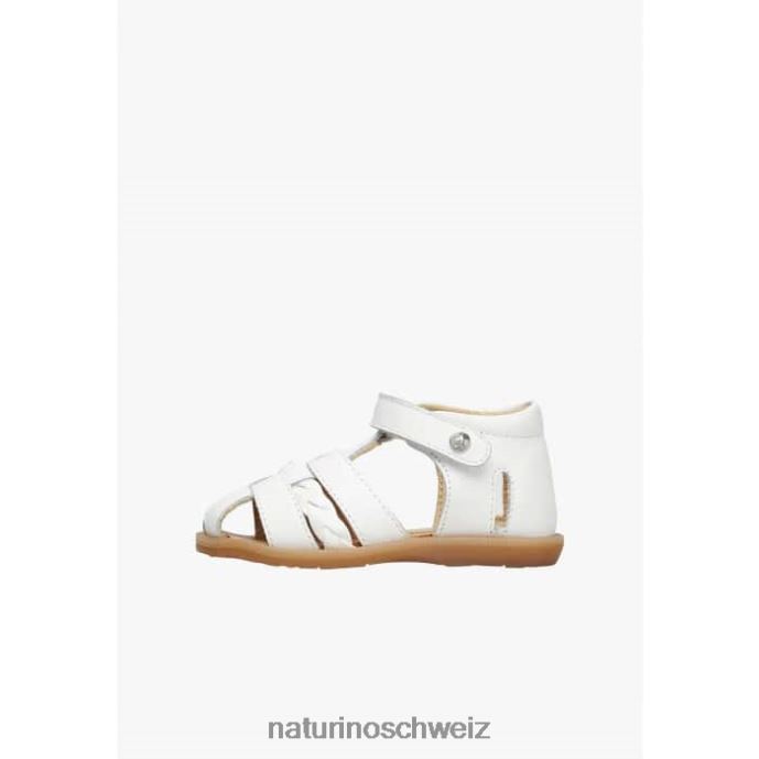 Naturino Romeline Halboffene Ledersandalen Kinder Weiss 66HJ305