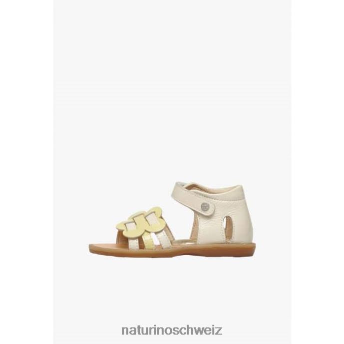 Naturino betenilde Sandalen aus Lackleder Kinder Milch 66HJ324