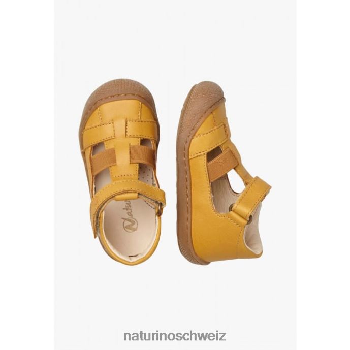 Naturino langen halbgeschlossene Sandalen mit elastischem Einsatz Kinder Kürbis 66HJ598