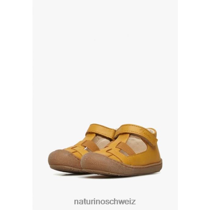 Naturino langen halbgeschlossene Sandalen mit elastischem Einsatz Kinder Kürbis 66HJ598