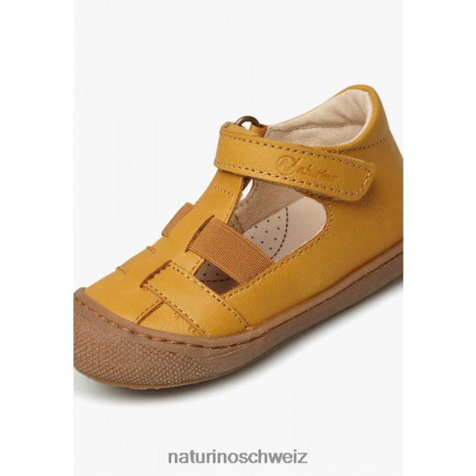 Naturino langen halbgeschlossene Sandalen mit elastischem Einsatz Kinder Kürbis 66HJ598