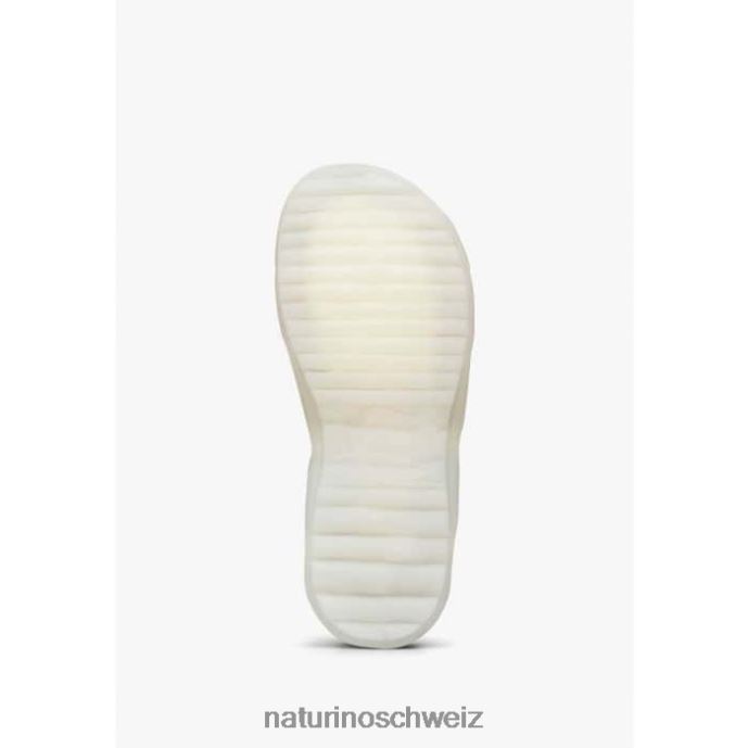 Naturino sehen Halbgeschlossene Sandalen aus Metallic-Leder Kinder Silber-Platin 66HJ329