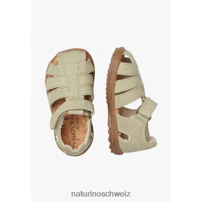 Naturino siehe Bio halboffene Sandalen aus Bio-Stoff Kinder Grün 66HJ21