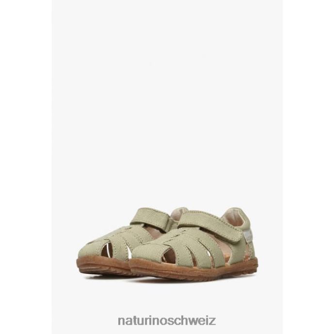 Naturino siehe Bio halboffene Sandalen aus Bio-Stoff Kinder Grün 66HJ21