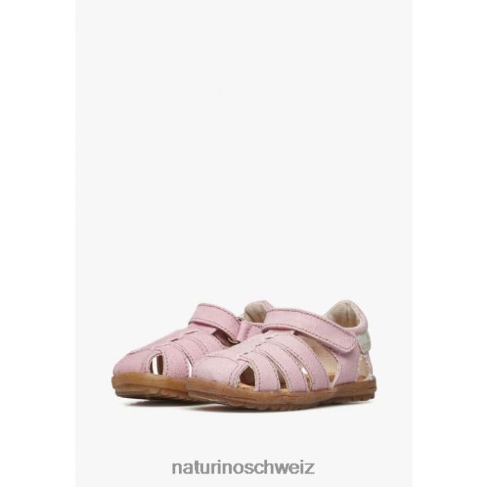 Naturino siehe Bio halboffene Sandalen aus Bio-Stoff Kinder Rosa 66HJ22