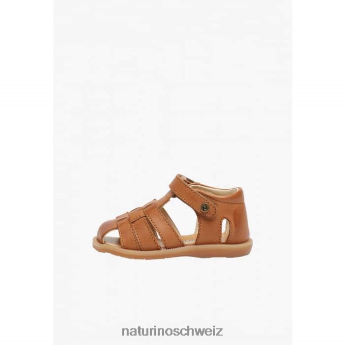 Naturino zaffiro halboffene Ledersandalen Kinder braun 66HJ280