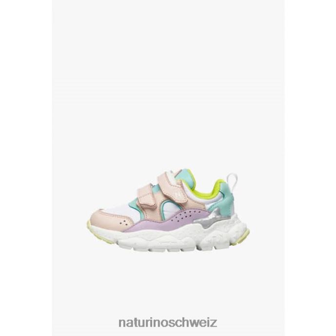 Naturino Akio Junior vl. Sneakers aus Kunstleder und technischem Stoff Kinder rosa-lila-türkis 66HJ44