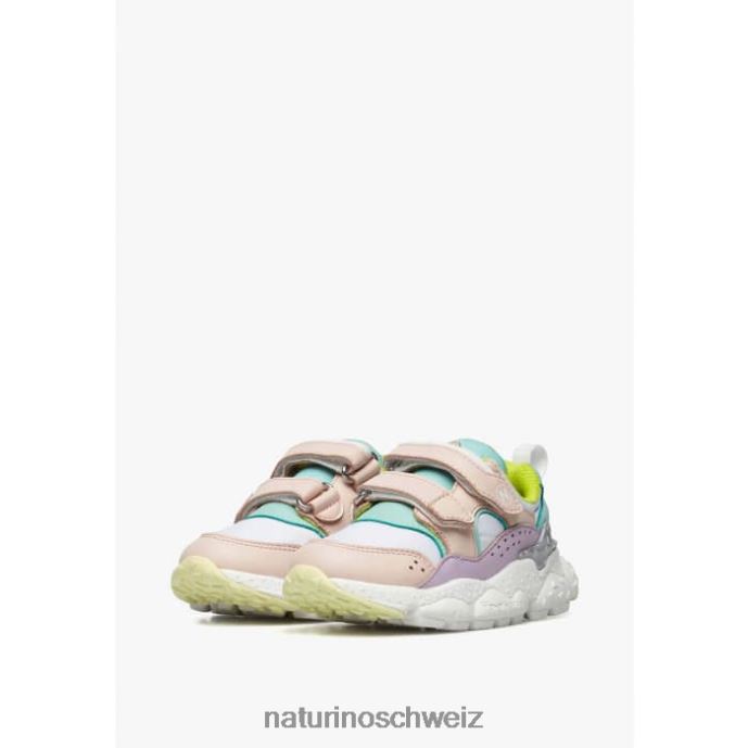 Naturino Akio Junior vl. Sneakers aus Kunstleder und technischem Stoff Kinder rosa-lila-türkis 66HJ44