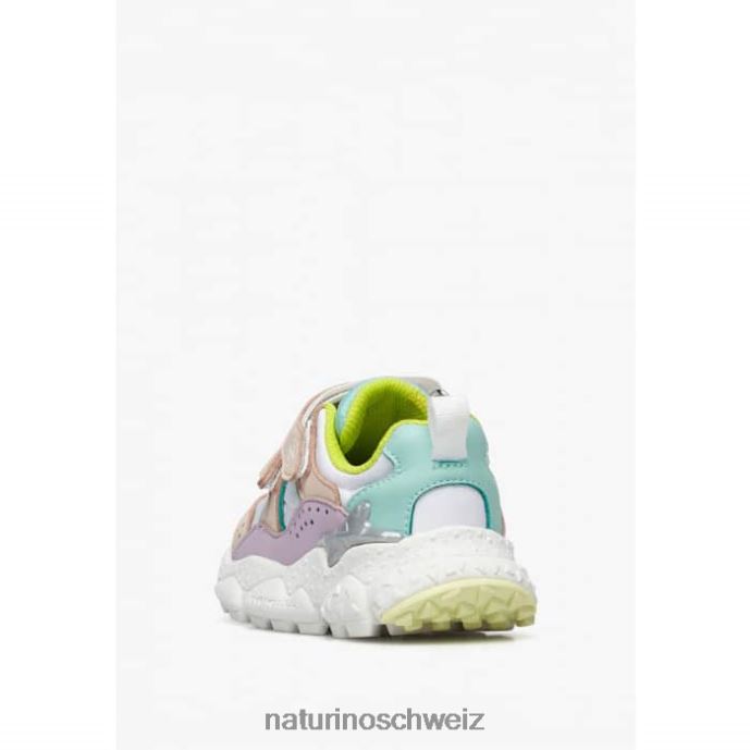 Naturino Akio Junior vl. Sneakers aus Kunstleder und technischem Stoff Kinder rosa-lila-türkis 66HJ44