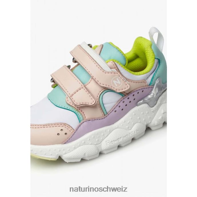 Naturino Akio Junior vl. Sneakers aus Kunstleder und technischem Stoff Kinder rosa-lila-türkis 66HJ44