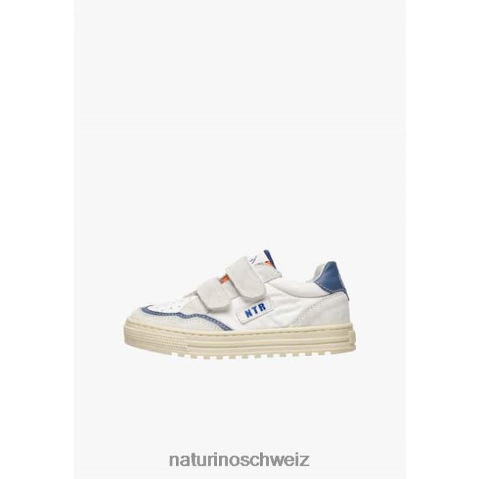 Naturino Ariton vl. Sneakers aus Leder und Stoff Kinder Grau Blau 66HJ409