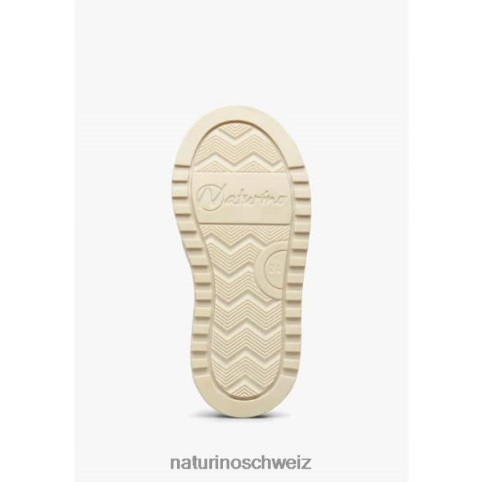 Naturino Ariton vl. Sneakers aus Leder und Stoff Kinder Grau Blau 66HJ409