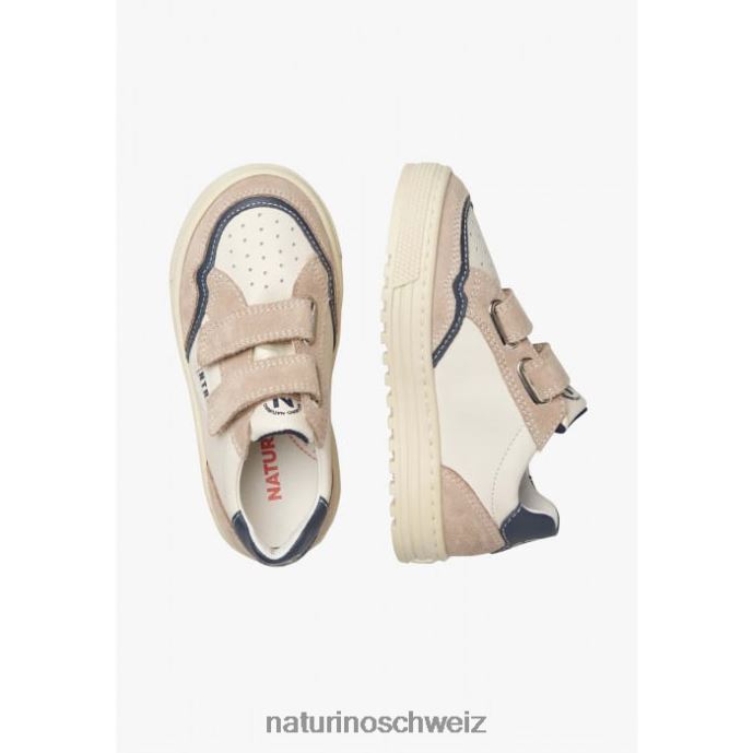 Naturino Ariton vl. Sneakers aus Leder und Wildleder Kinder beige-weiß 66HJ495
