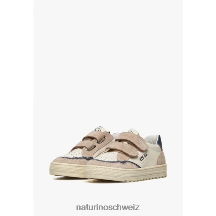 Naturino Ariton vl. Sneakers aus Leder und Wildleder Kinder beige-weiß 66HJ495