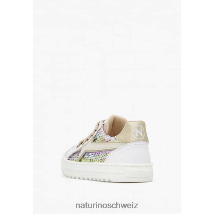 Naturino Blitz-Reißverschluss. Sneakers aus Leder und Wildleder Kinder Puderrosa 66HJ383