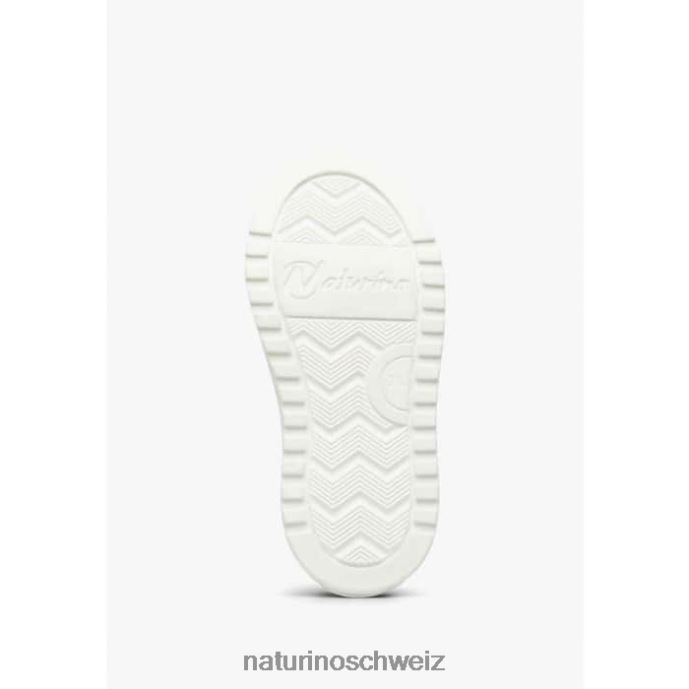 Naturino Blitz-Reißverschluss. Sneakers aus Leder und Wildleder Kinder grau-rosa 66HJ423