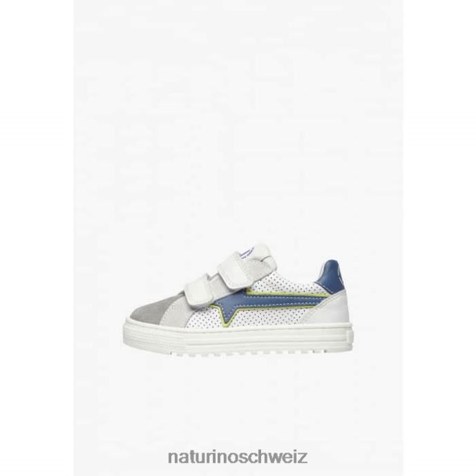 Naturino Blitz vl. Sneakers aus Leder und Wildleder Kinder Grau Blau 66HJ390