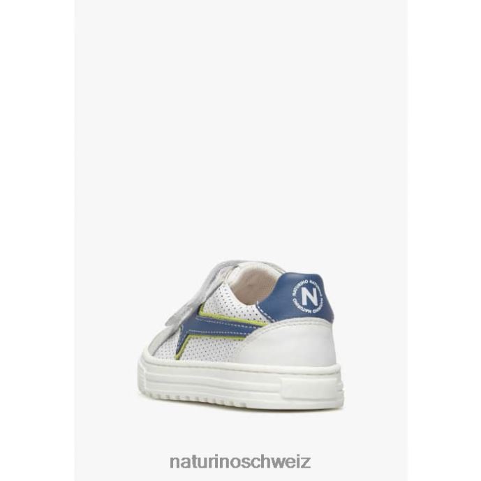 Naturino Blitz vl. Sneakers aus Leder und Wildleder Kinder Grau Blau 66HJ390