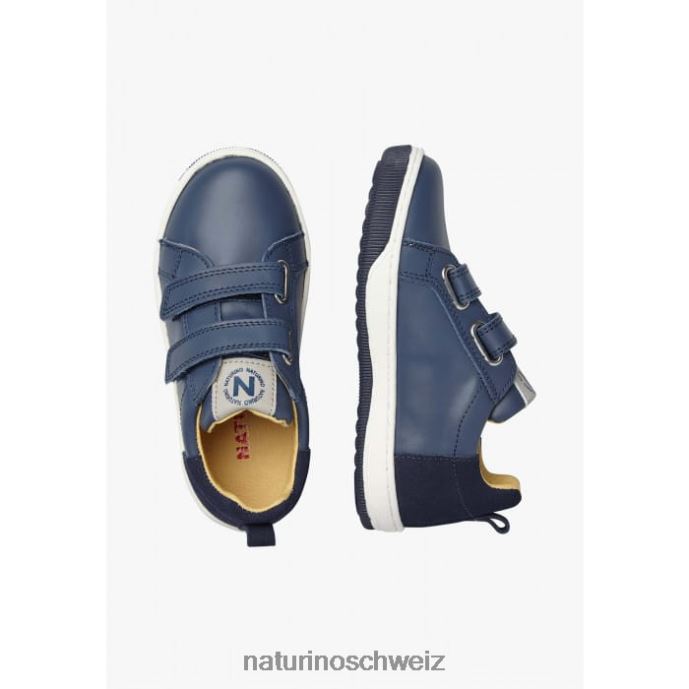 Naturino Caleb vl Sneakers aus Nappaleder und Wildleder Kinder Blau 66HJ525